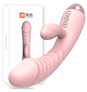 Exclusive Angel - Thrusting G-spot Vibrator (Chargeable - Pink)